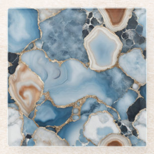 Dessous-de-verre En Verre Dessous de verre en marbre d'Agate