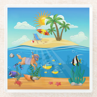 Dessous-de-verre En Verre Dessous de verre en verre