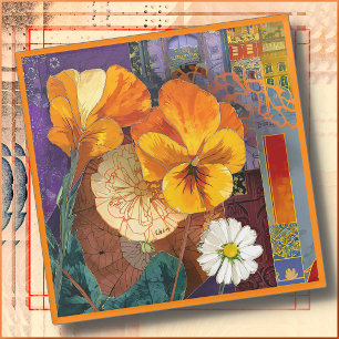 Dessous-de-verre En Verre DESSOUS DE VERRE EN VERRE - Arrangement Floral Col