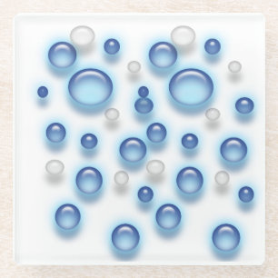 Dessous-de-verre En Verre Dessous de verre en verre - Bulles 3D