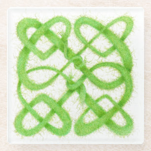 Dessous-de-verre En Verre DESSOUS DE VERRE en verre CELTIC VERT