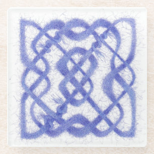 Dessous-de-verre En Verre DESSOUS DE VERRE en verre CELTIC VIOLET