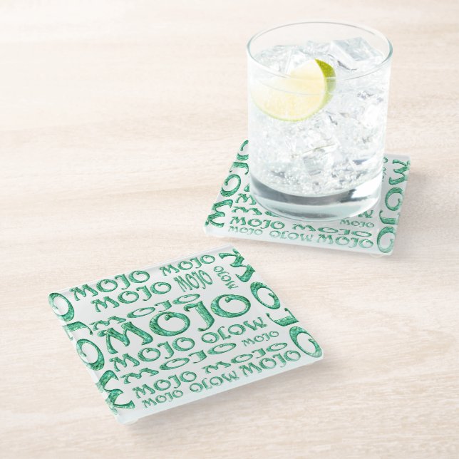 Dessous-de-verre En Verre Dessous de verre en verre clair Mojo (Incliné)