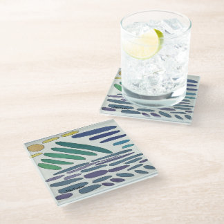 Dessous-de-verre En Verre Dessous de verre en verre colorés