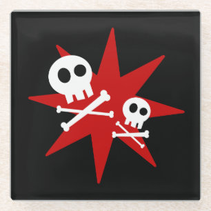 Dessous-de-verre En Verre Dessous de verre en verre de Cute Skuls