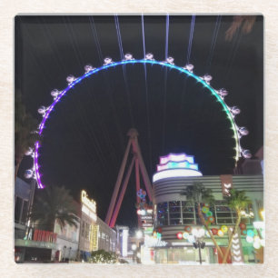 Dessous-de-verre En Verre Dessous de verre en verre de Las Vegas #3 de roue