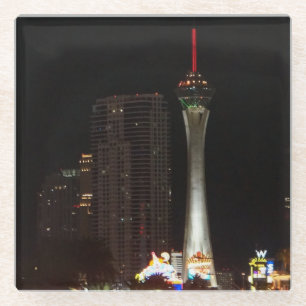 Dessous-de-verre En Verre Dessous de verre en verre de Las Vegas de tour de