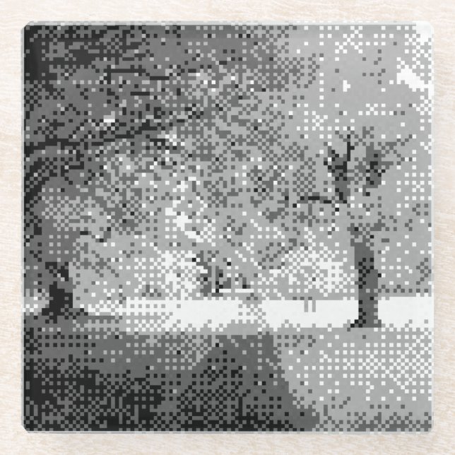 Dessous-de-verre En Verre dessous de verre en verre de metropark (Devant)