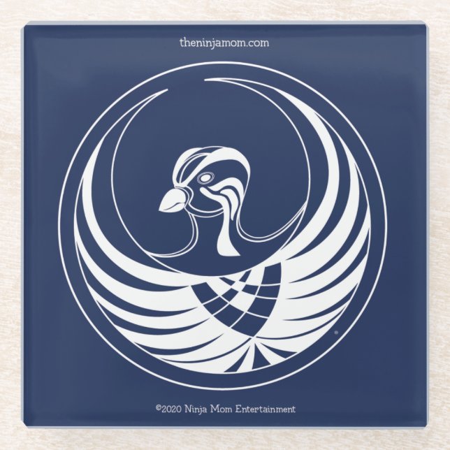 Dessous-de-verre En Verre Dessous de verre en verre de Ninja (Devant)