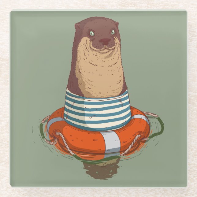 Dessous-de-verre En Verre Dessous de verre en verre de Otter (Devant)