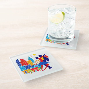 Dessous-de-verre En Verre Dessous de verre en verre de Tango