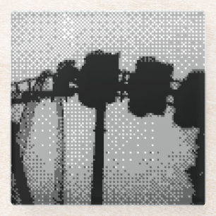 Dessous-de-verre En Verre dessous de verre en verre dessous de verre à roule