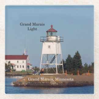 Dessous-de-verre En Verre Dessous de verre en verre du Grand Marais Light MN