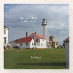 Dessous-de-verre En Verre Dessous de verre en verre du phare de Whitefish Po