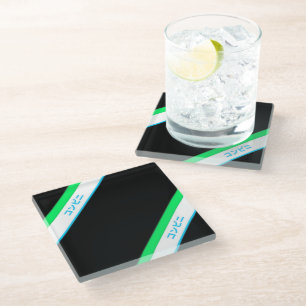 Dessous-de-verre En Verre Dessous de verre en verre grand format Konbini Nig