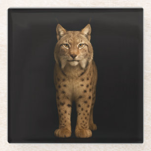 Dessous-de-verre En Verre Dessous de verre en verre Luxe Noir, Silent Lynx