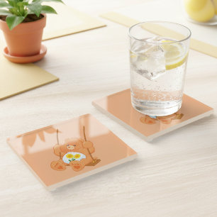 Dessous-de-verre En Verre Dessous de verre en verre ours