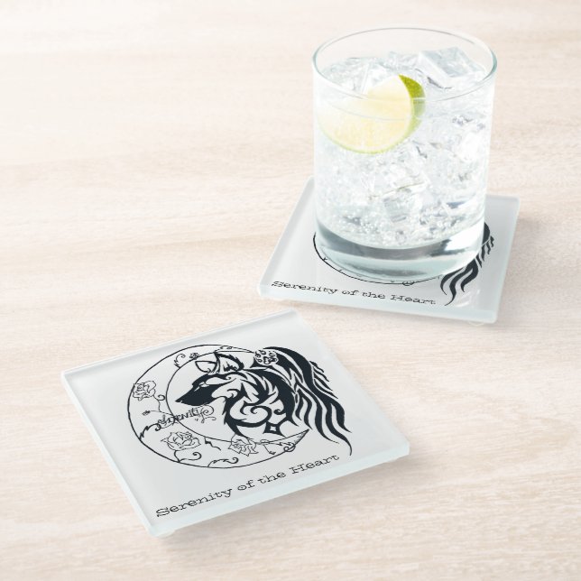 Dessous-de-verre En Verre Dessous de verre en verre - SerenityoftheHeart (Incliné)