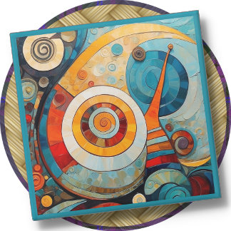 Dessous-de-verre En Verre Dessous de verre en verre - Spirales, Tourbillons