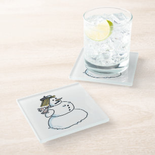 Dessous-de-verre En Verre Dessous de verre en verre transparent