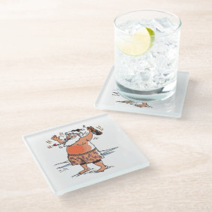 Dessous-de-verre En Verre Dessous de verre en verre transparent Drunk Père 