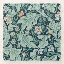 Dessous de verre EN VERRE : WILLIAM MORRIS : FLORA