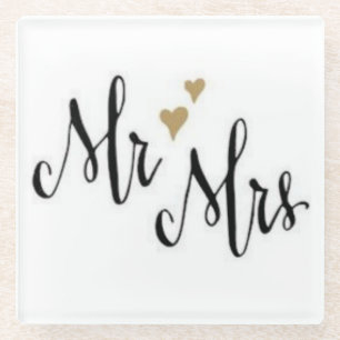 Dessous-de-verre En Verre Dessous de verre fiançailles et Mariage