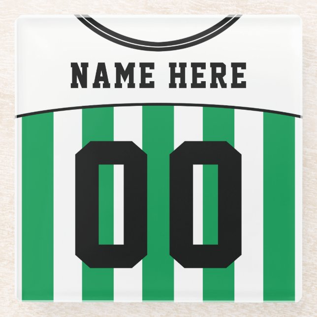 Dessous-de-verre En Verre Dessous de verre Jersey, Football (Devant)