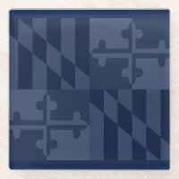 Dessous de verre monochromatiques de drapeau du
