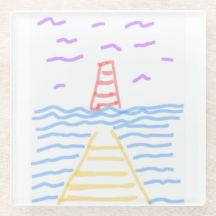 Dessous-de-verre En Verre Dessous de verre phare de Pier
