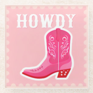 Dessous-de-verre En Verre Dessous de verre pour verre HOWDY Bar