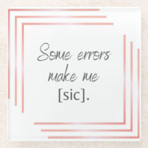 Dessous de verre rose Sic