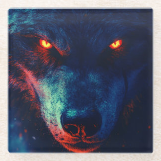 Dessous-de-verre En Verre Dessous de verre Wolf unique