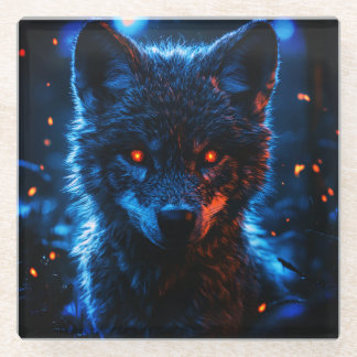 Dessous-de-verre En Verre Dessous de verre Wolf unique