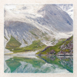 Dessous-de-verre En Verre Développé dans le bleu