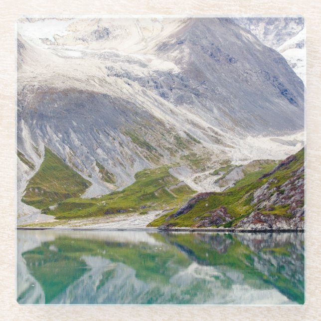 Dessous-de-verre En Verre Développé dans le bleu (Devant)