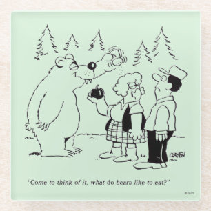 Dessous-de-verre En Verre Dîner d'ours