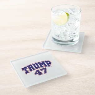 Dessous-de-verre En Verre Donald Trump 47