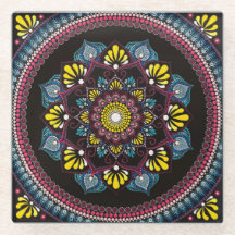 Dot Art coloré Mandala | Boho de géométrie sacrée