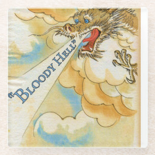 Dessous-de-verre En Verre Dragon rayé