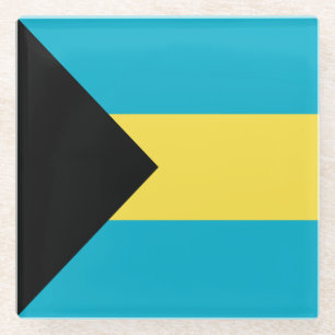 Dessous-de-verre En Verre Drapeau bahaméen