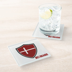 Dessous-de-verre En Verre Drapeau danois