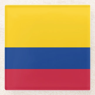 Dessous-de-verre En Verre Drapeau de Colombie