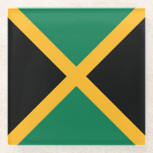 Dessous-de-verre En Verre Drapeau de la Jamaïque