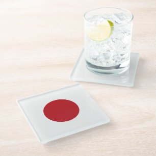 Dessous-de-verre En Verre Drapeau du Japon
