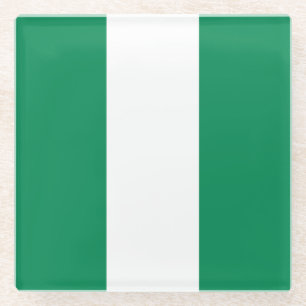 Dessous-de-verre En Verre Drapeau du Nigeria