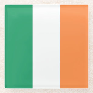 Dessous-de-verre En Verre Drapeau irlandais
