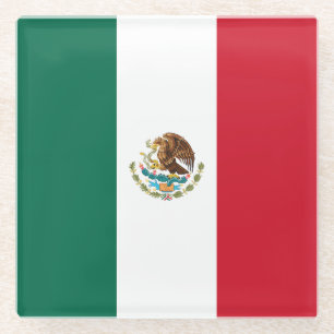 Dessous-de-verre En Verre Drapeau mexicain