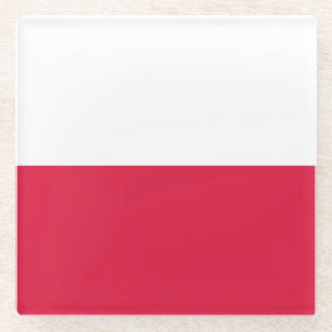 Dessous-de-verre En Verre Drapeau Pologne