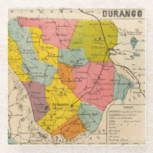 Dessous-de-verre En Verre Durango, Mexique